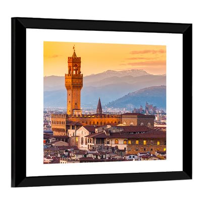Palazzo Vecchio at Dusk Wall Art