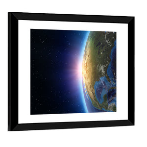 North America From Space Wall Art