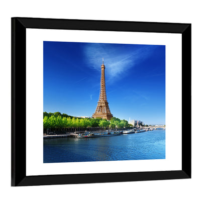 Seine and Eiffel Tower, Paris Wall Art