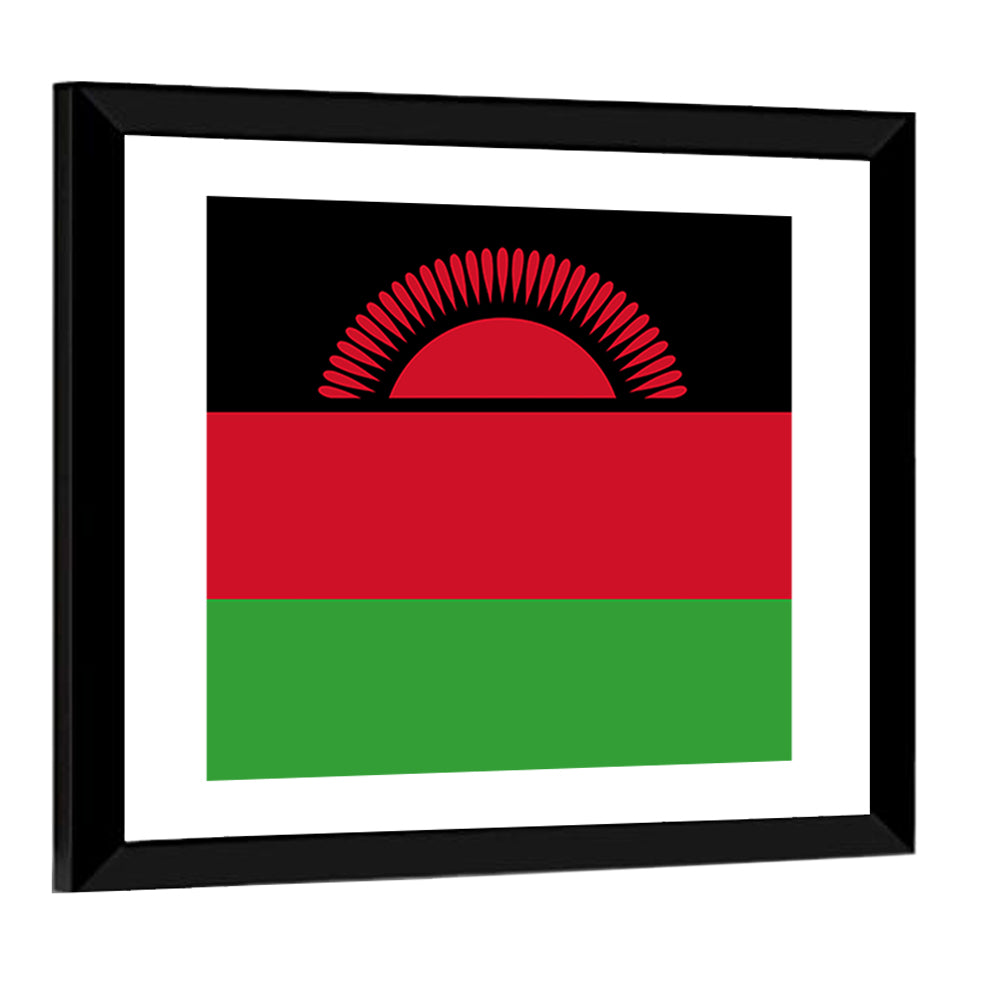 Malawi National Flag Wall Art