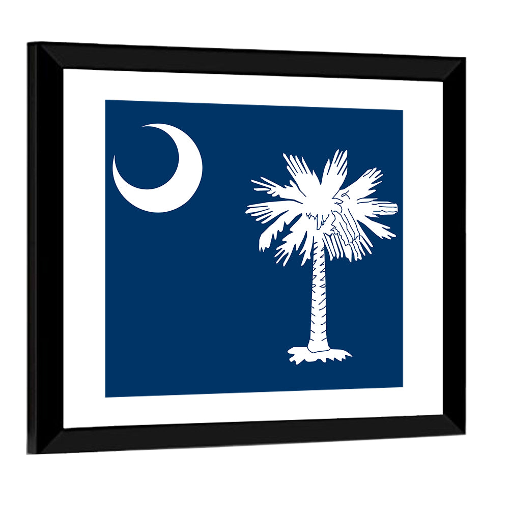 South Carolina Flag Graphic Wall Art