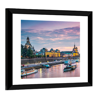 Dresden Elbe at Twilight Wall Art