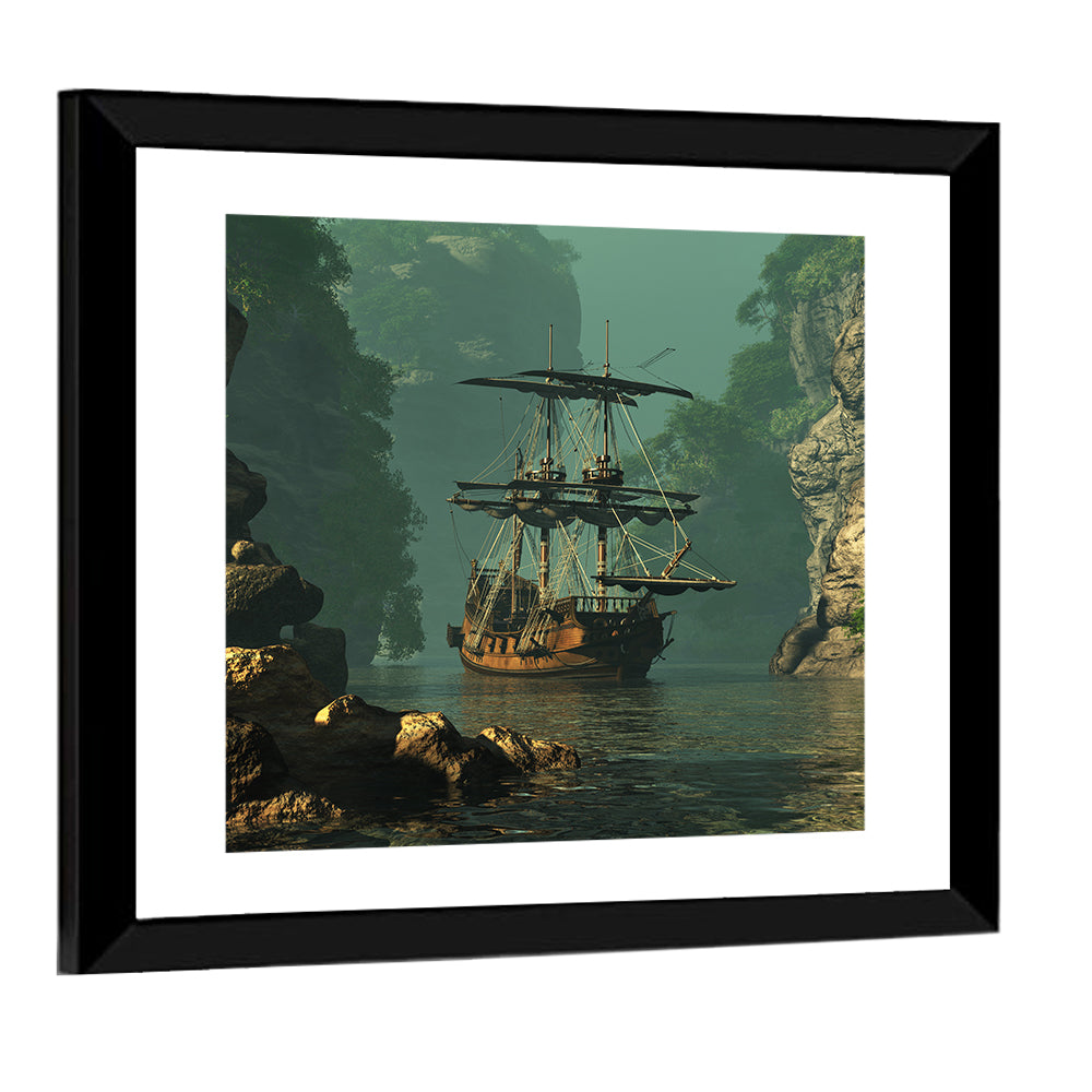 Sailing Ship Of 16th Century Artwork Wall Art