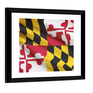 Flag Of Maryland State Wall Art