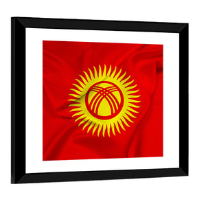 Flag Of Kyrgyzstan Wall Art=