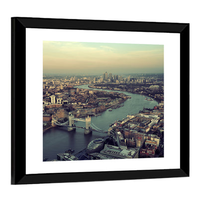 Aerial View of Tower Bridge Wall Art