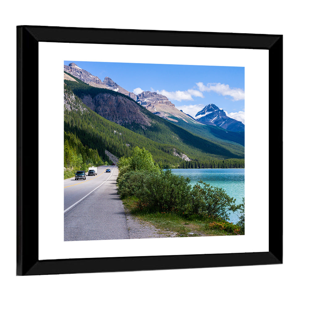 Waterfowl at Banff Lake Wall Art
