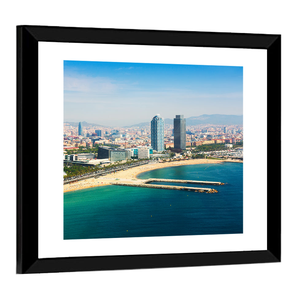 Barcelona from the Mediterranean Wall Art