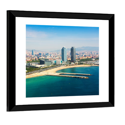 Barcelona from the Mediterranean Wall Art