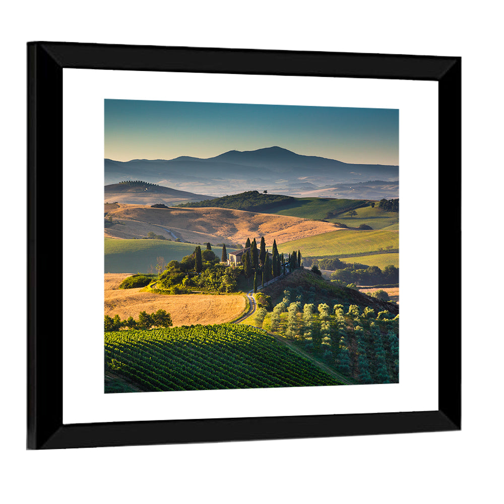 Tuscany Hilltop Villa Wall Art