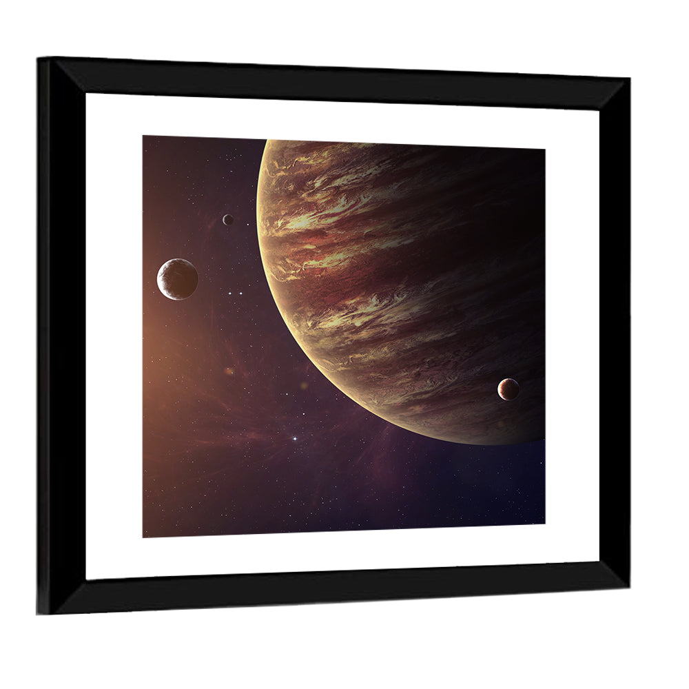 Jupiter from Space Wall Art