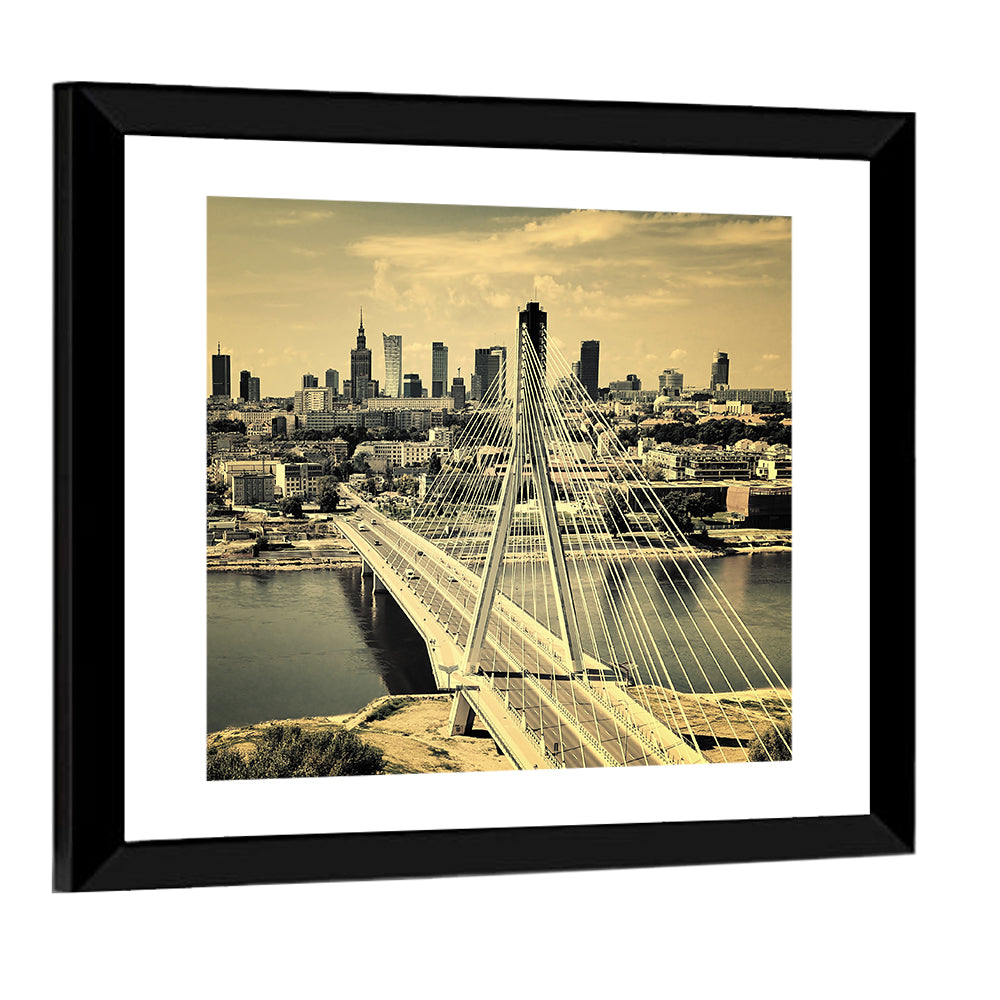 Warsaw Bird's-eye View Wall Art