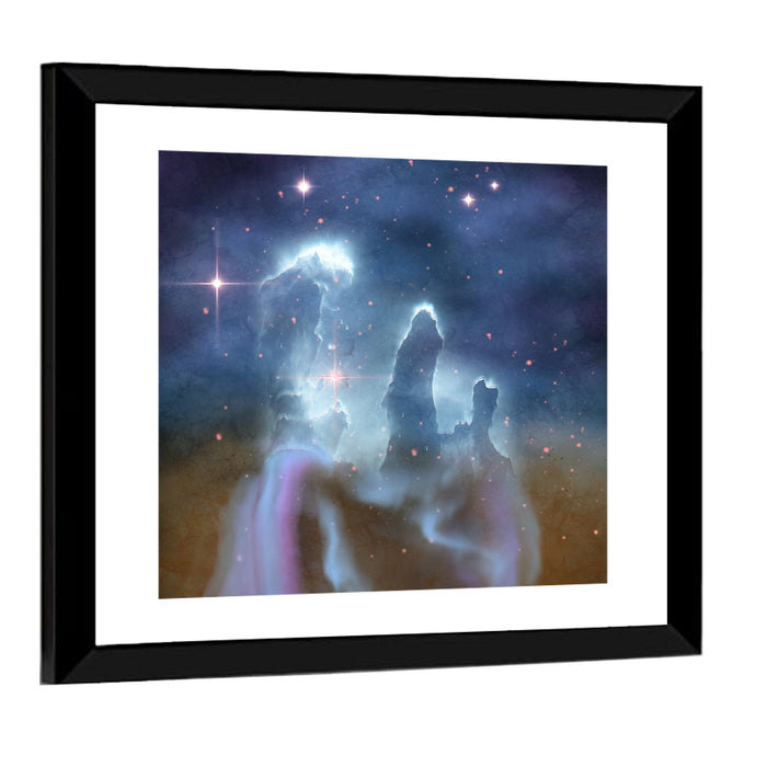 Eagle Nebula Pillars of Creation Wall Art as a framed print