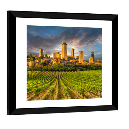 Vineyards of San Gimignano Wall Art