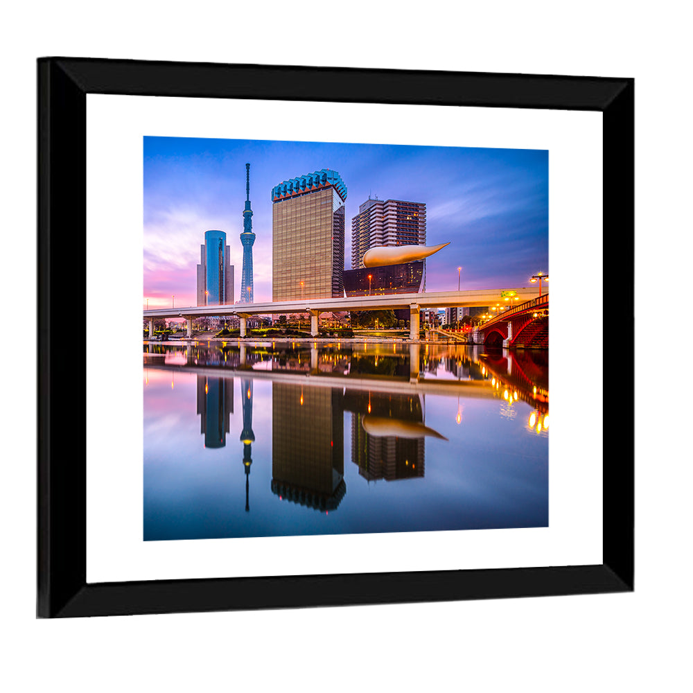 Tokyo Skyline at Dawn Wall Art