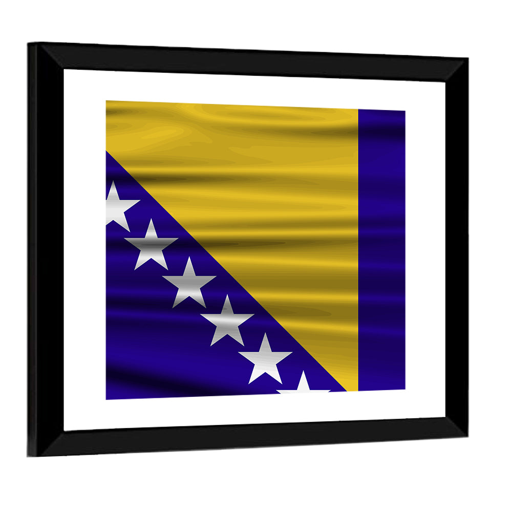 Flag Of Bosnia & Herzegovina Wall Art