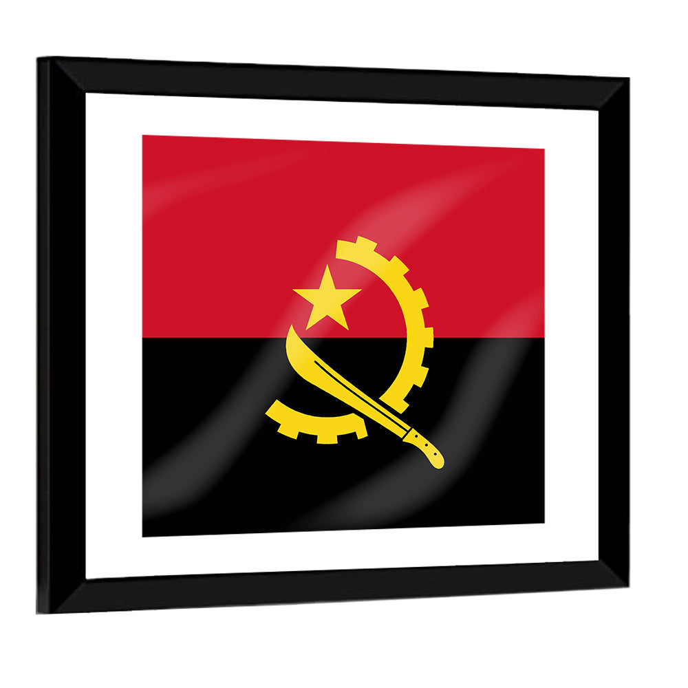 Flag Of Angola Wall Art