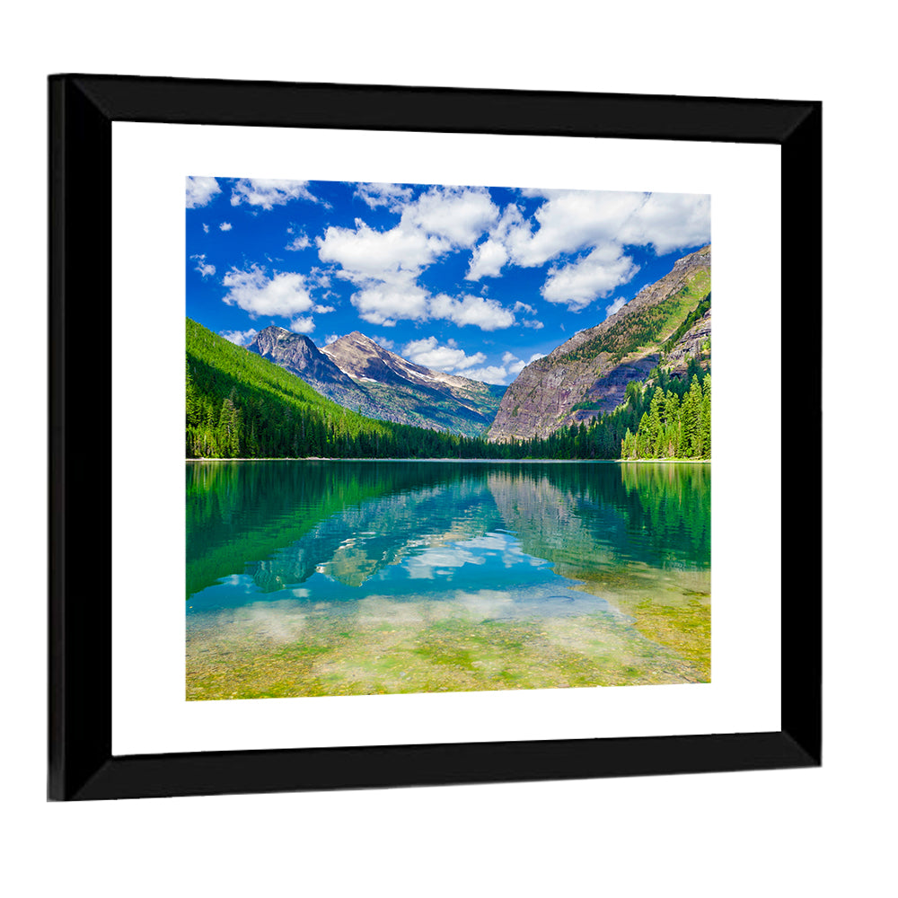 Avalanche Lake Reflection, Glacier National Park Wall Art