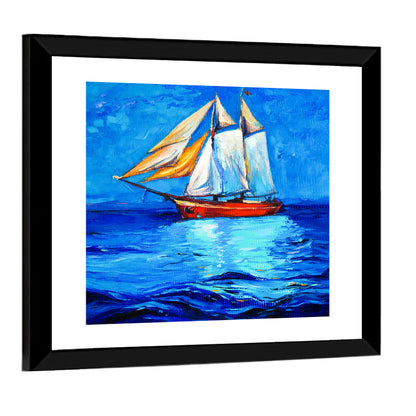 Sailboat at Golden Hour Wall Art