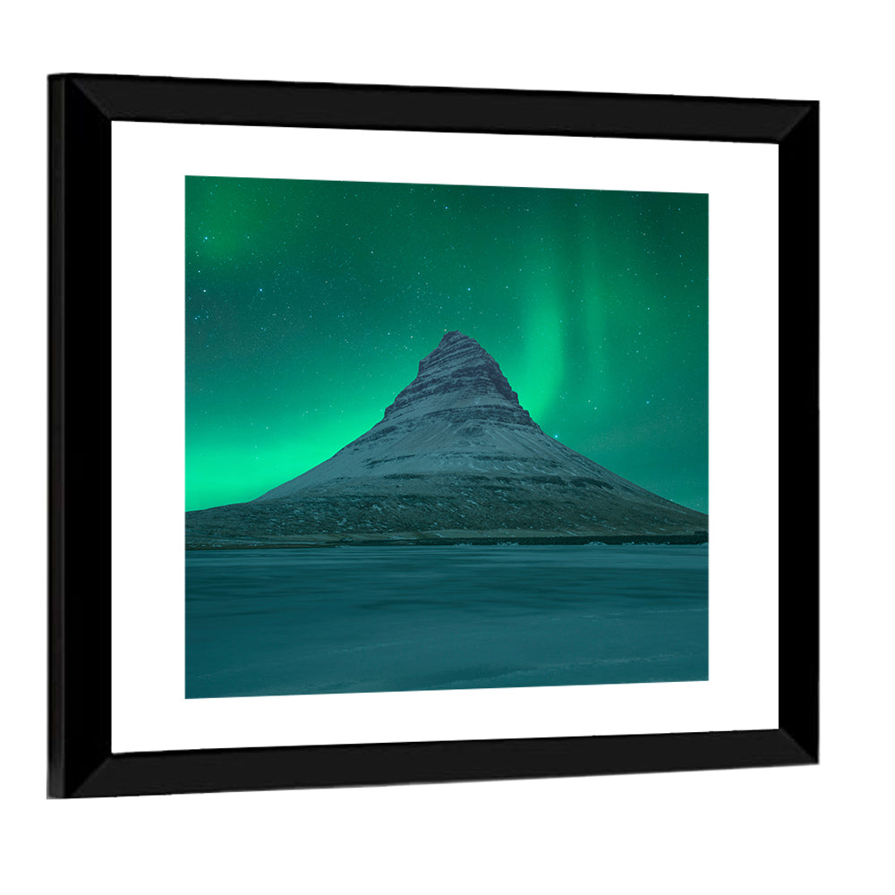 Northern Lights Over Kirkjufell Wall Art