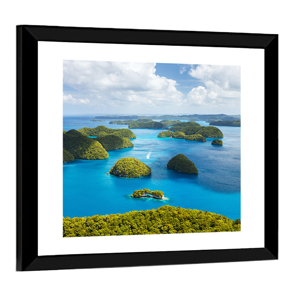 Rock Islands Aerial View Wall Art