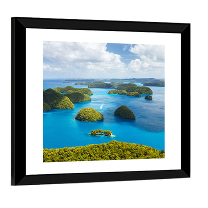 Rock Islands Aerial View Wall Art