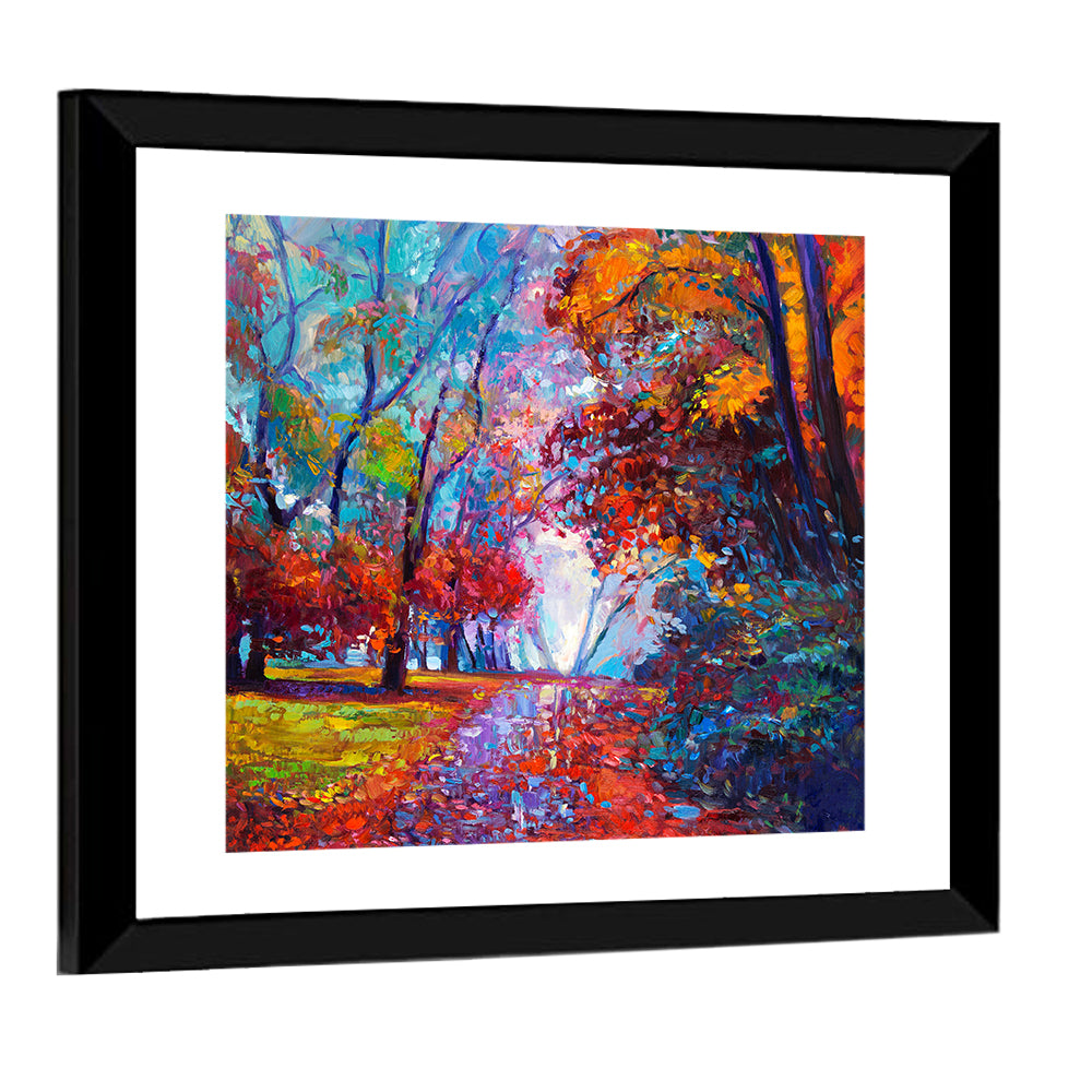 Autumn Forest Path Wall Art
