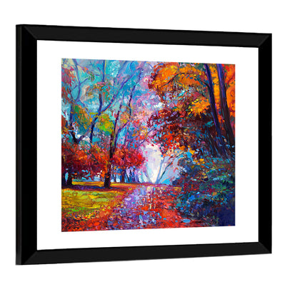 Autumn Forest Path Wall Art