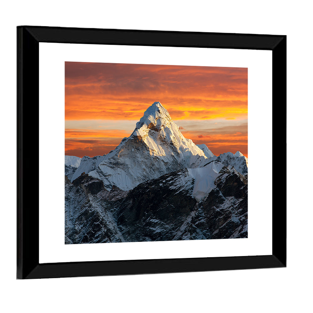 Ama Dablam at Sunset Wall Art