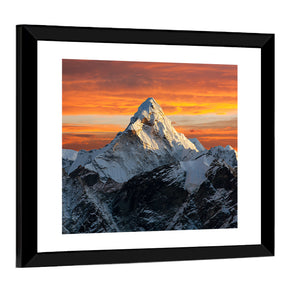 Evening View Of Ama Dablam Wall Art