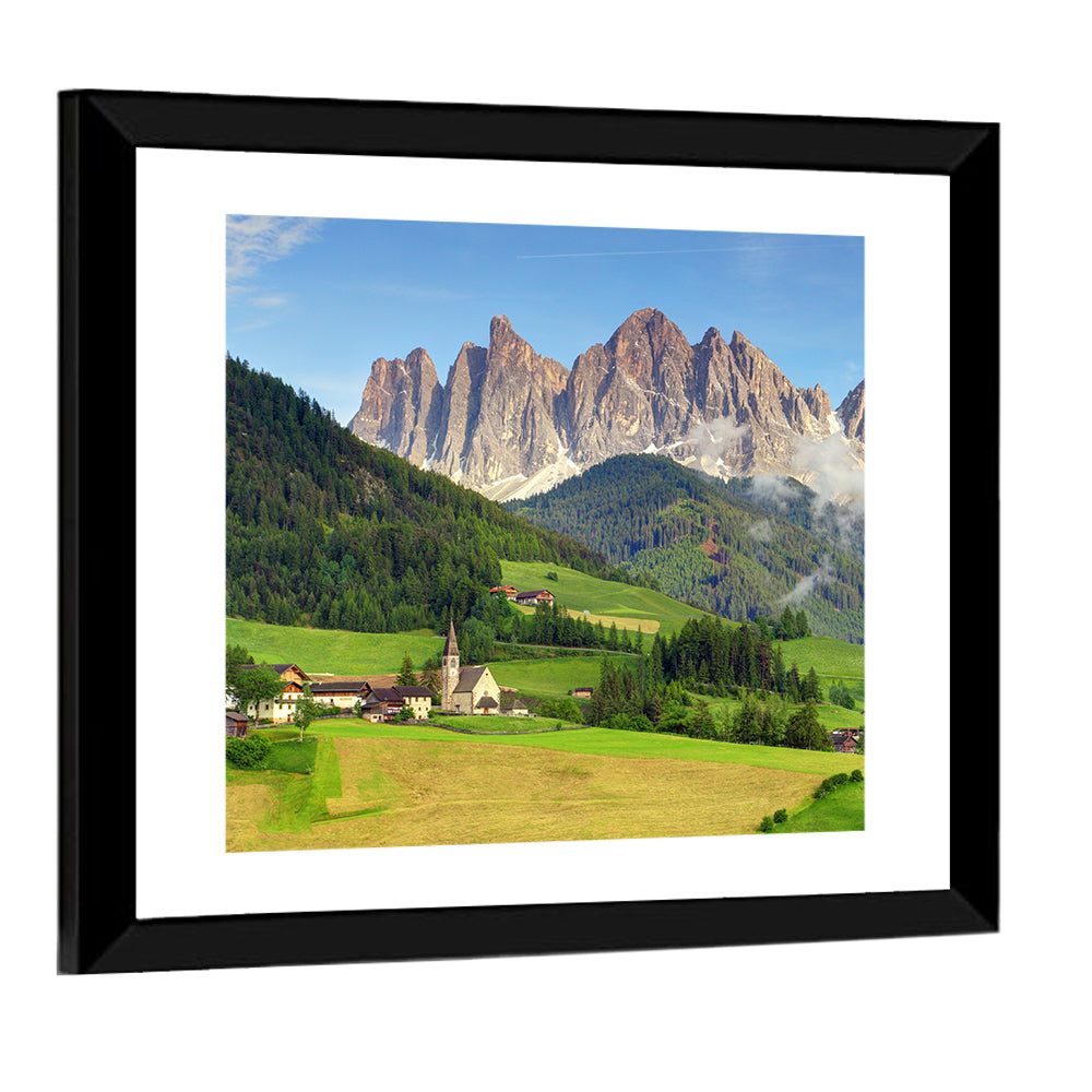 St. Magdalena Church Val Di Funes Wall Art
