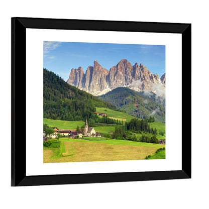 St. Magdalena Church Val Di Funes Wall Art