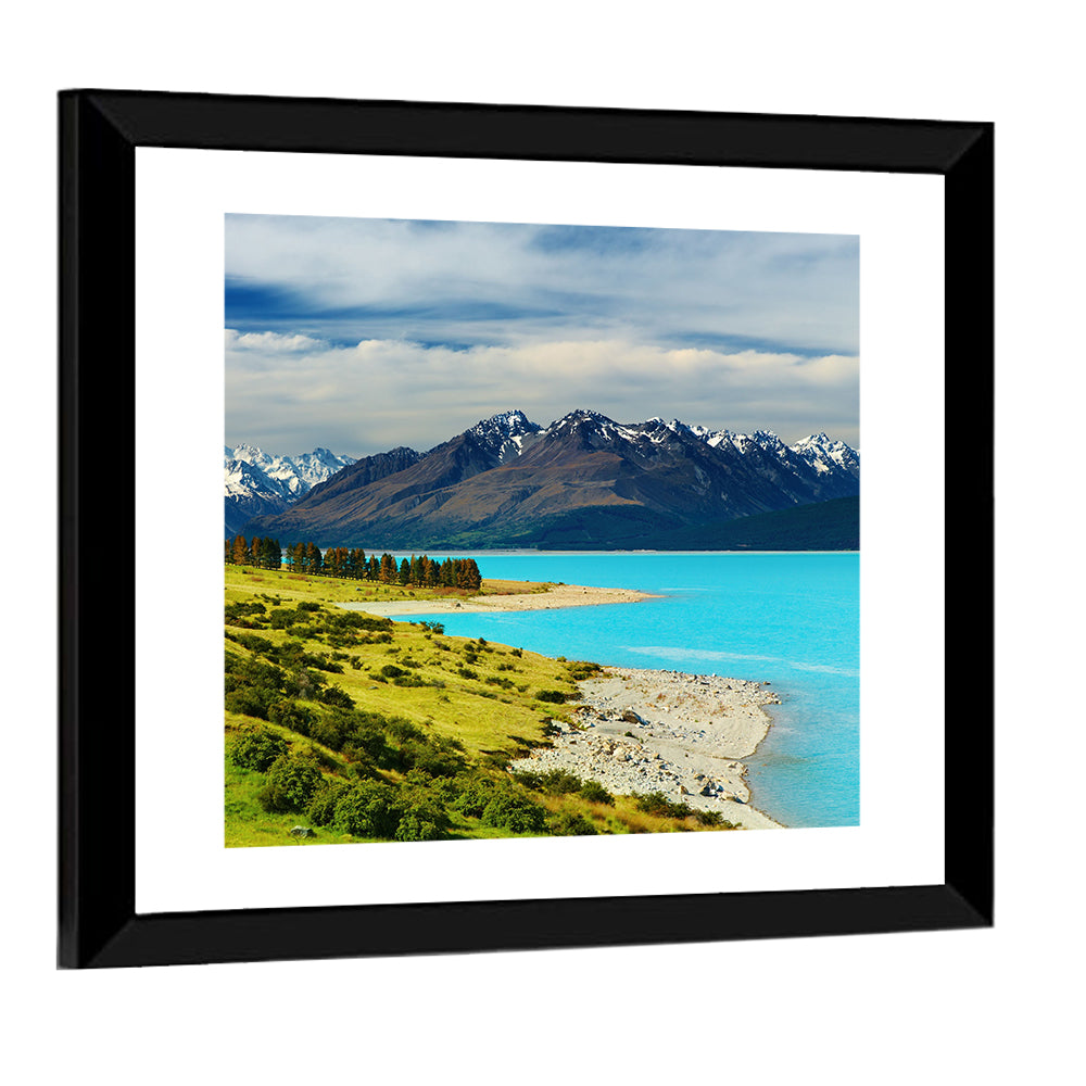 Mount Cook Over Lake Pukaki Wall Art