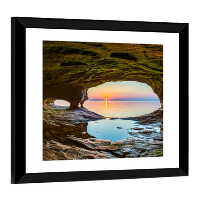 Chapel Rock Sunset, Lake Superior Wall Art