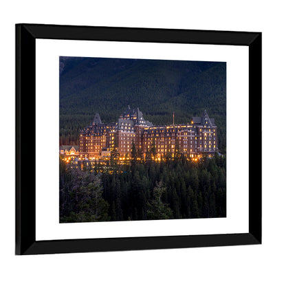Fairmont Banff Springs at Dusk Wall Art