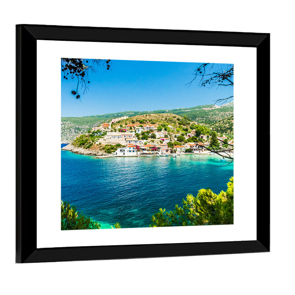 Assos Village, Kefalonia Bay Wall Art