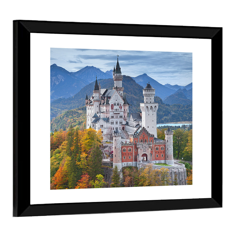 Neuschwanstein Castle in Autumn Wall Art