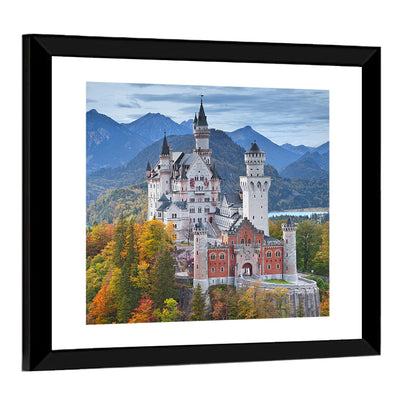 Neuschwanstein Castle in Autumn Wall Art