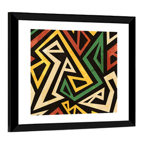 African Geometric Pattern Wall Art