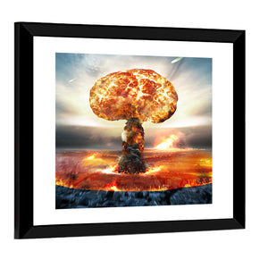 Danger Of Nuclear War Illustration Wall Art