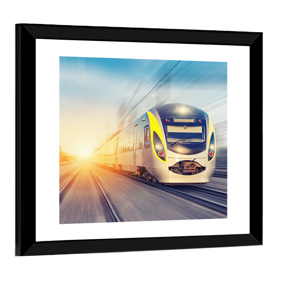 Modern High-speed Train Wall Art