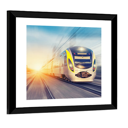 Modern High-speed Train Wall Art