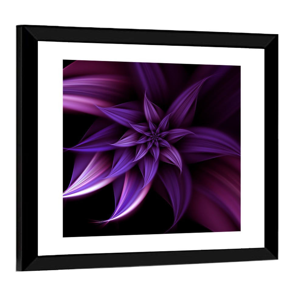 Elegant Fantasy Flower Wall Art