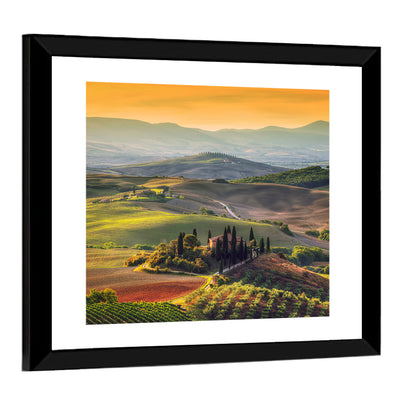 Val D'orcia Sunset Hills Wall Art