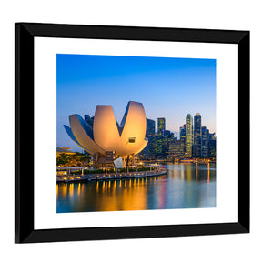 Singapore Skyline At Marina Wall Art