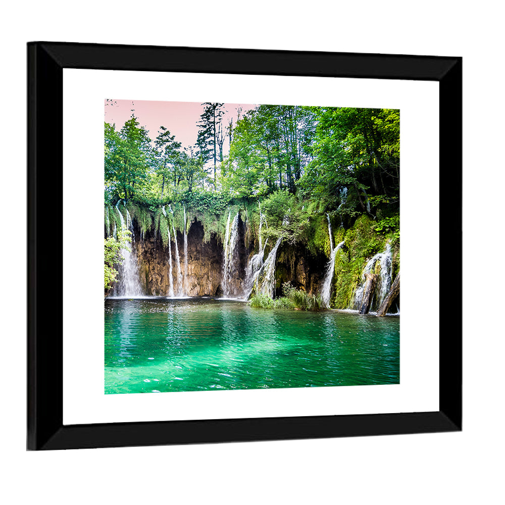 Plitvice Lakes Waterfalls Wall Art