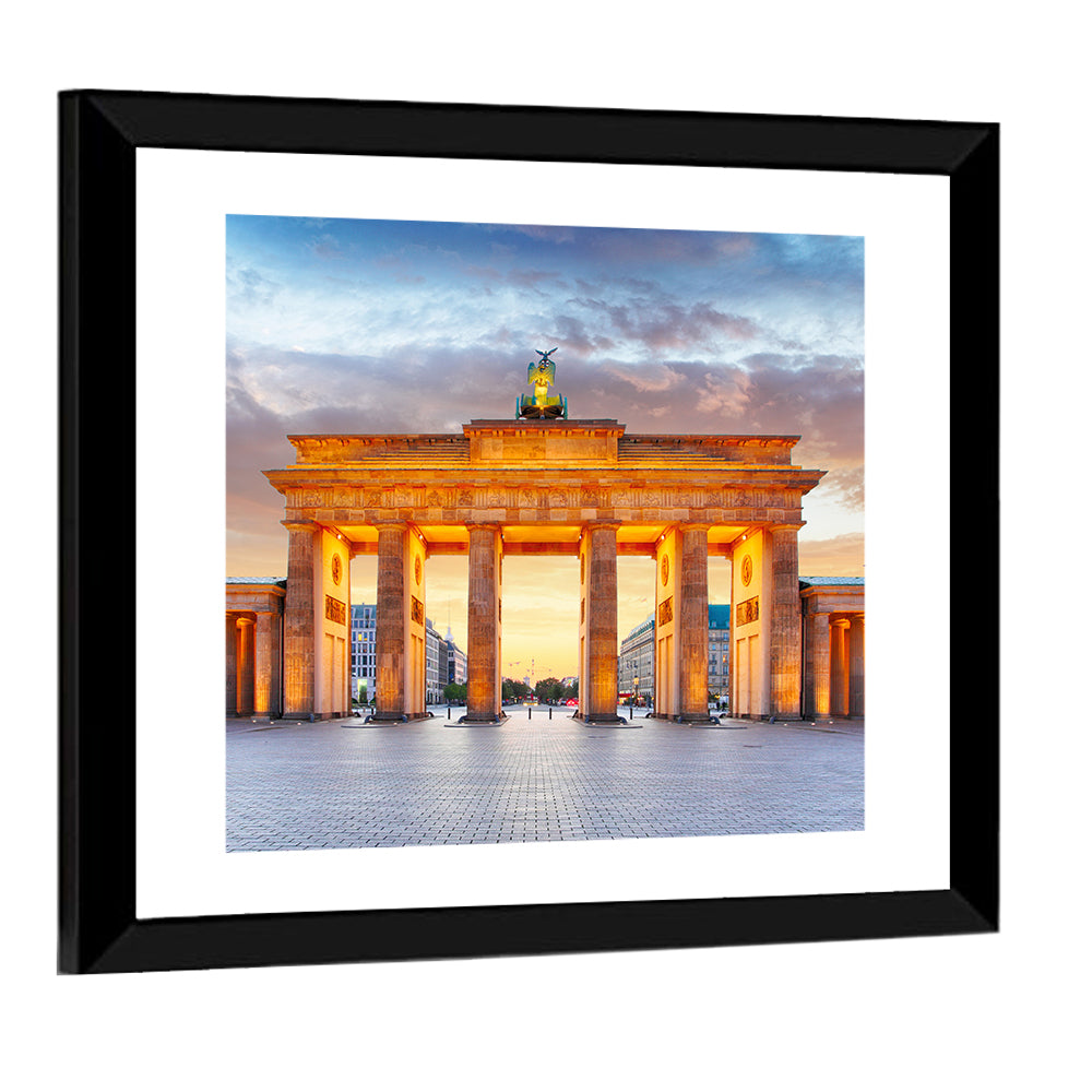 Brandenburg Gate at Night Wall Art