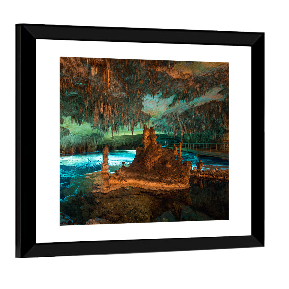 Dragon Caves Blue Lake, Majorca Wall Art