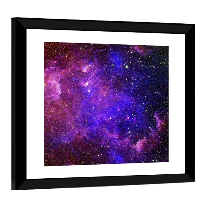 Nebula and Starfield in Deep Space Wall Art as a framed print