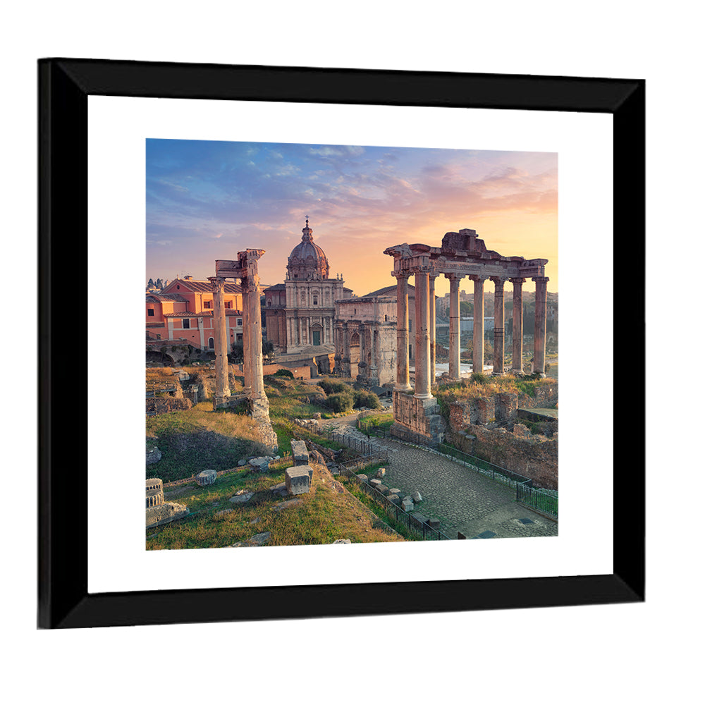 Roman Forum at Sunset Wall Art